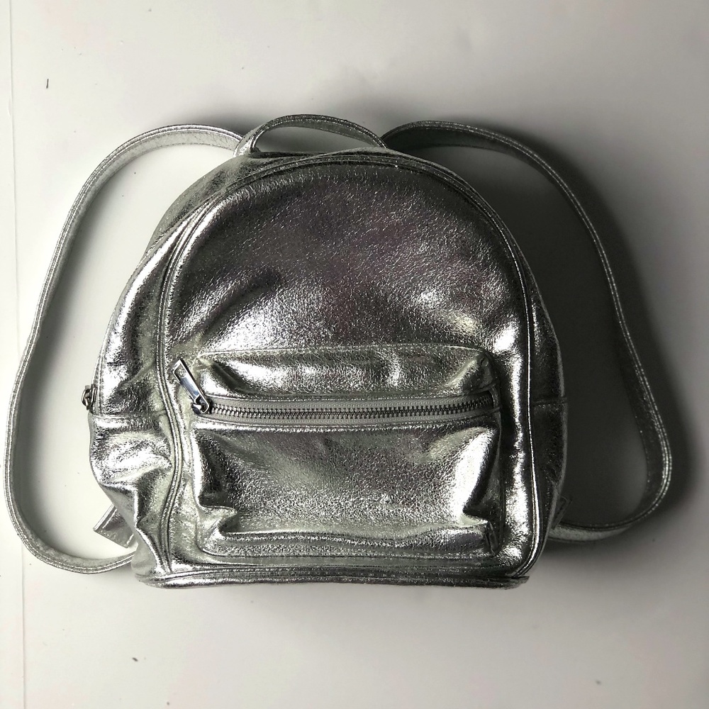 Forever 21 Silver Backpack